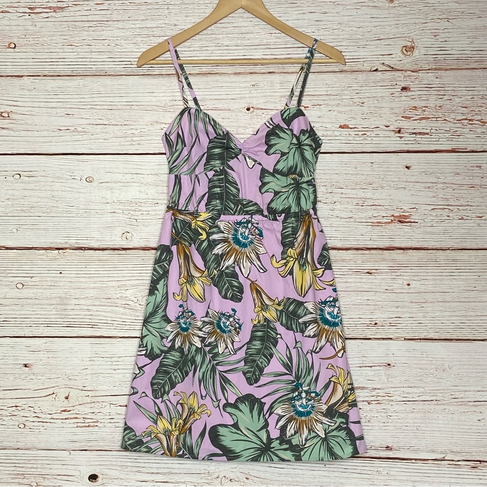 J Crew Factory Floral Print Poplin Cami Dress Sz XS - Picture 13 of 16